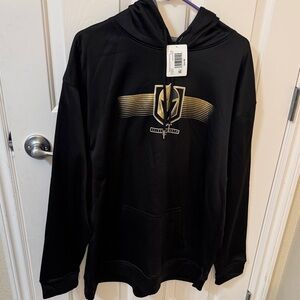 NHL  Vegas Golden Knights Black Hoodie with Gold Logo